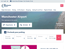 Tablet Screenshot of manchesterairport.co.uk